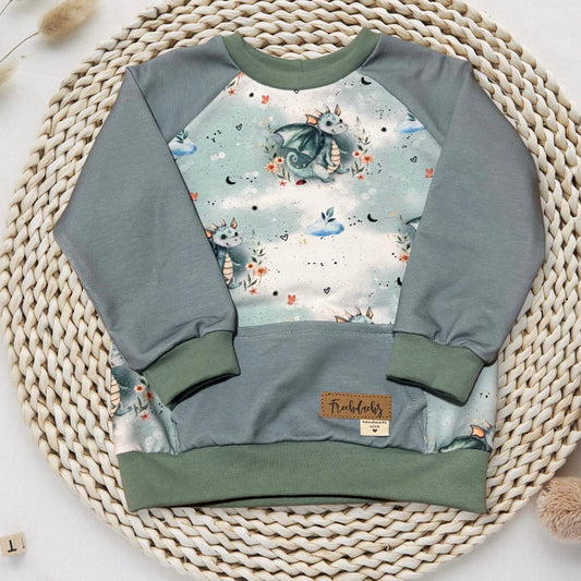 Little Dragon | Drachen Stoff Meterware | Kinderstoff