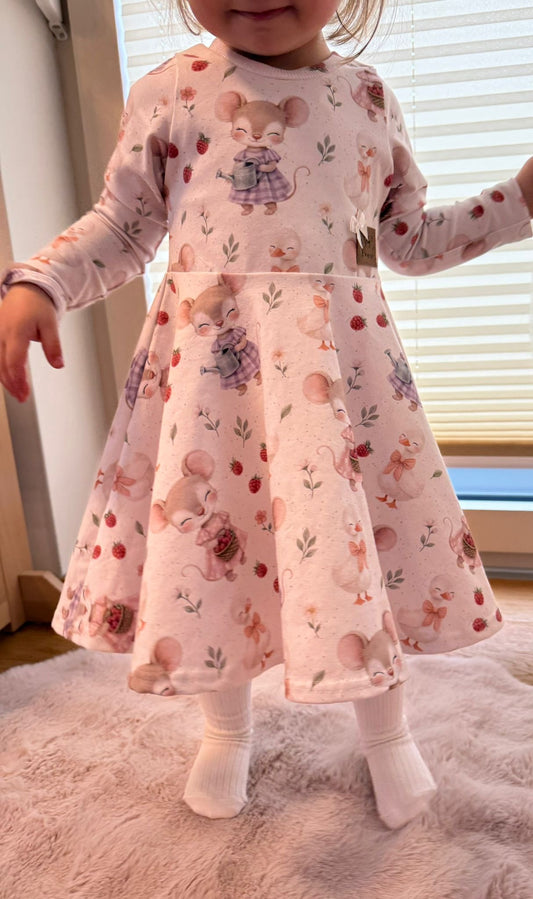 Landliebe Mäuschen | Maus Stoff Meterware | Kinderstoff