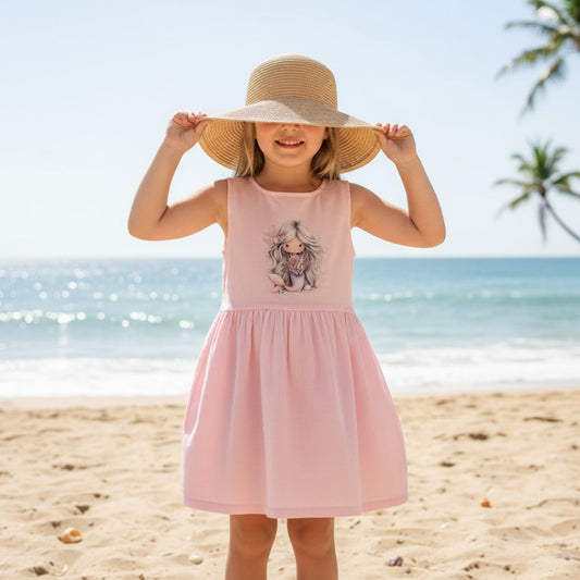 Meerjungfrau Kinder Bügelbild „Magische Meeresfreunde“ | DTF Transfer für Kleidung & Accessoires