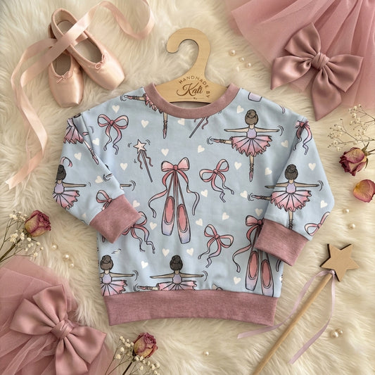 Ballerina Stoff | Kinderstoff Meterware | Katzengold Design