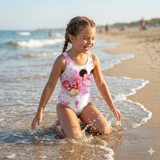 Cookie Lover | Badestoff UV50+ Meterware | Kinderstoff für Bademode