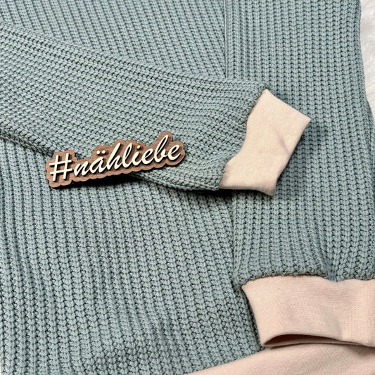 Handmade Pullover Waffelstrick in Mint Gr. 110 & 122