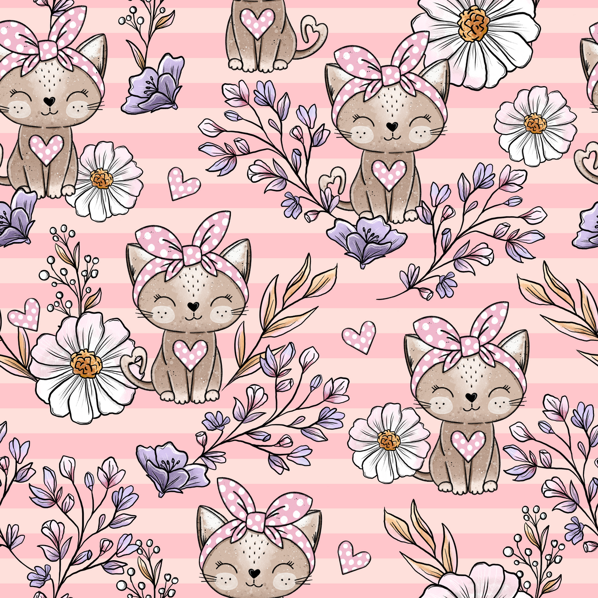 Kinderpullover „Kitty Blume" – Handmade aus Baumwolle