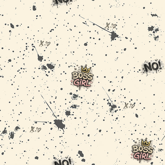 Kinderstoff Urban Girl Kombi Stoff Street Edition Jersey Rib Jersey French Terry