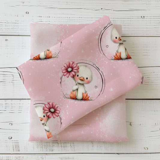 Kleines Glücksentchen | Enten Badestoff UV50+ Meterware | Kinderstoff für Bademode