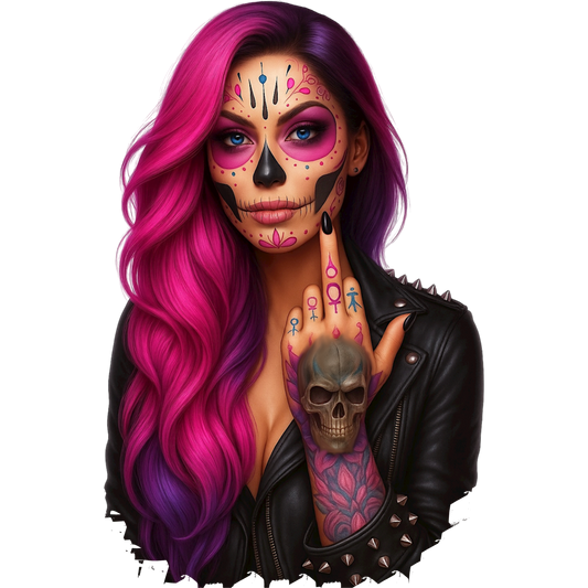 Graffiti Kinder Bügelbild „Viva la Rebel“ Pink | DTF Transfer für Kleidung & Accessoires