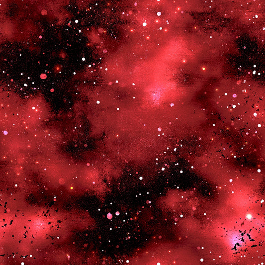 Jersey 0,5m Kombi Stoff Eigenproduktion „Sternenglut“