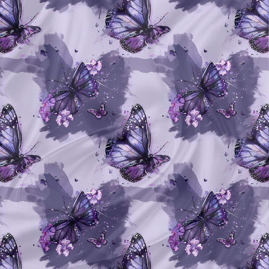 Kinderstoff Schmetterling Fliederflug lila Jersey Kinderstoff