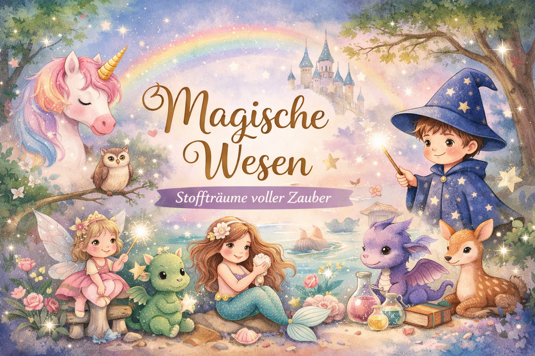 Magische Kinderstoffe – Stoffe mit Einhorn, Drache & Fantasy-Motiven