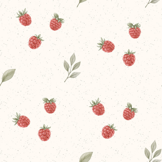 Himbeerträume | Himbeer Stoff Meterware | Kinderstoff