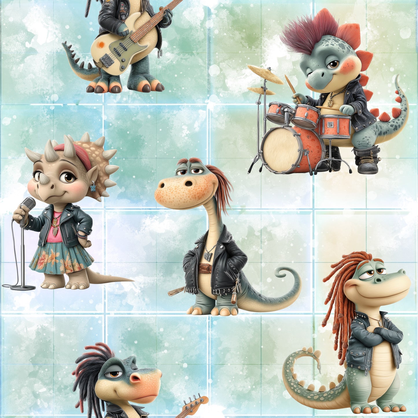Heavy Dinos | Dino Stoff Meterware | Kinderstoff Urban