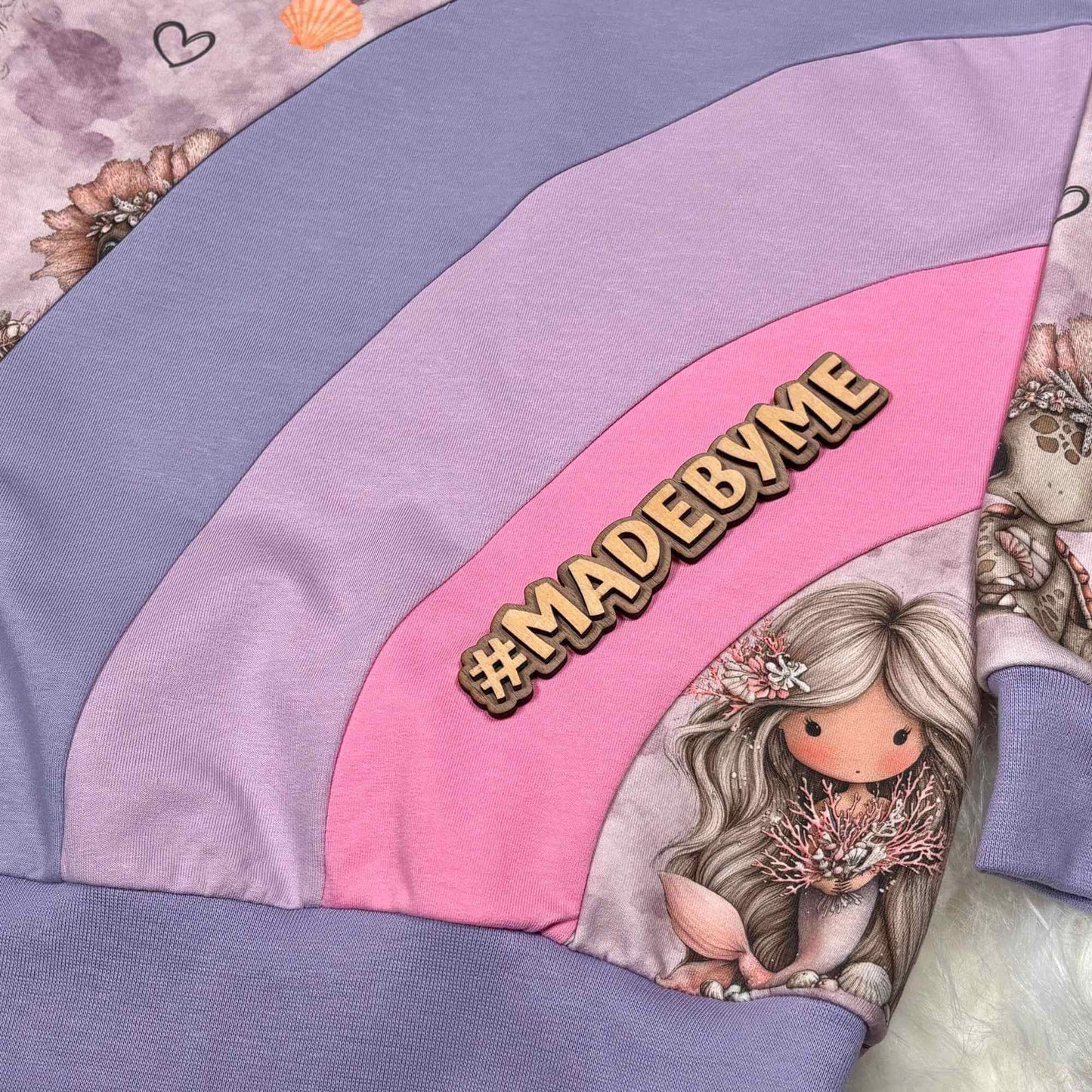 Kinder Sweatshirt „Magische Meerfreunde“ | Handmade Pullover aus French Terry
