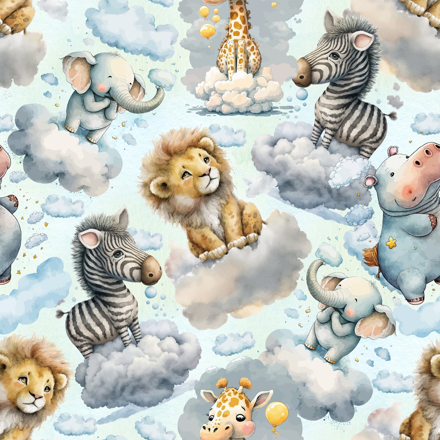 Dschungelträume Safari Kinderstoff Meterware – Jersey French Terry Handmade by Kati