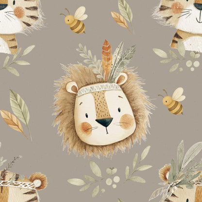 Baby Strampler Boho Safari Freunde Set | handgenäht | Gr. 56–80