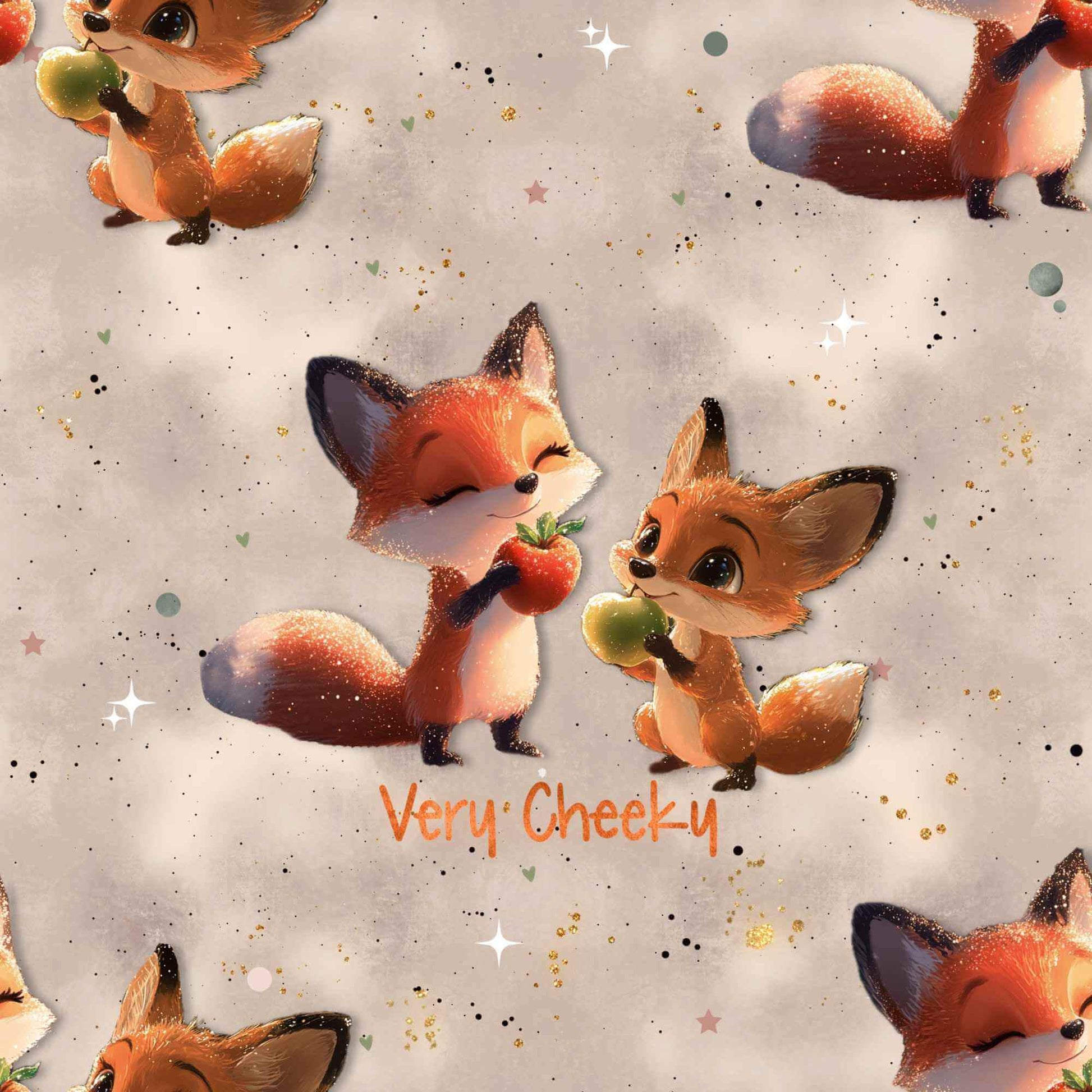 Fuchs Freunde Kinderstoff Meterware – Waldtier Fuchs Jersey French Terry Handmade by Kati
