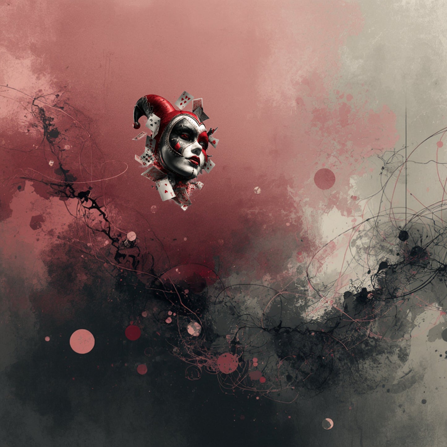 Stoff-Panel „Clown“ inkl. Kombistoff