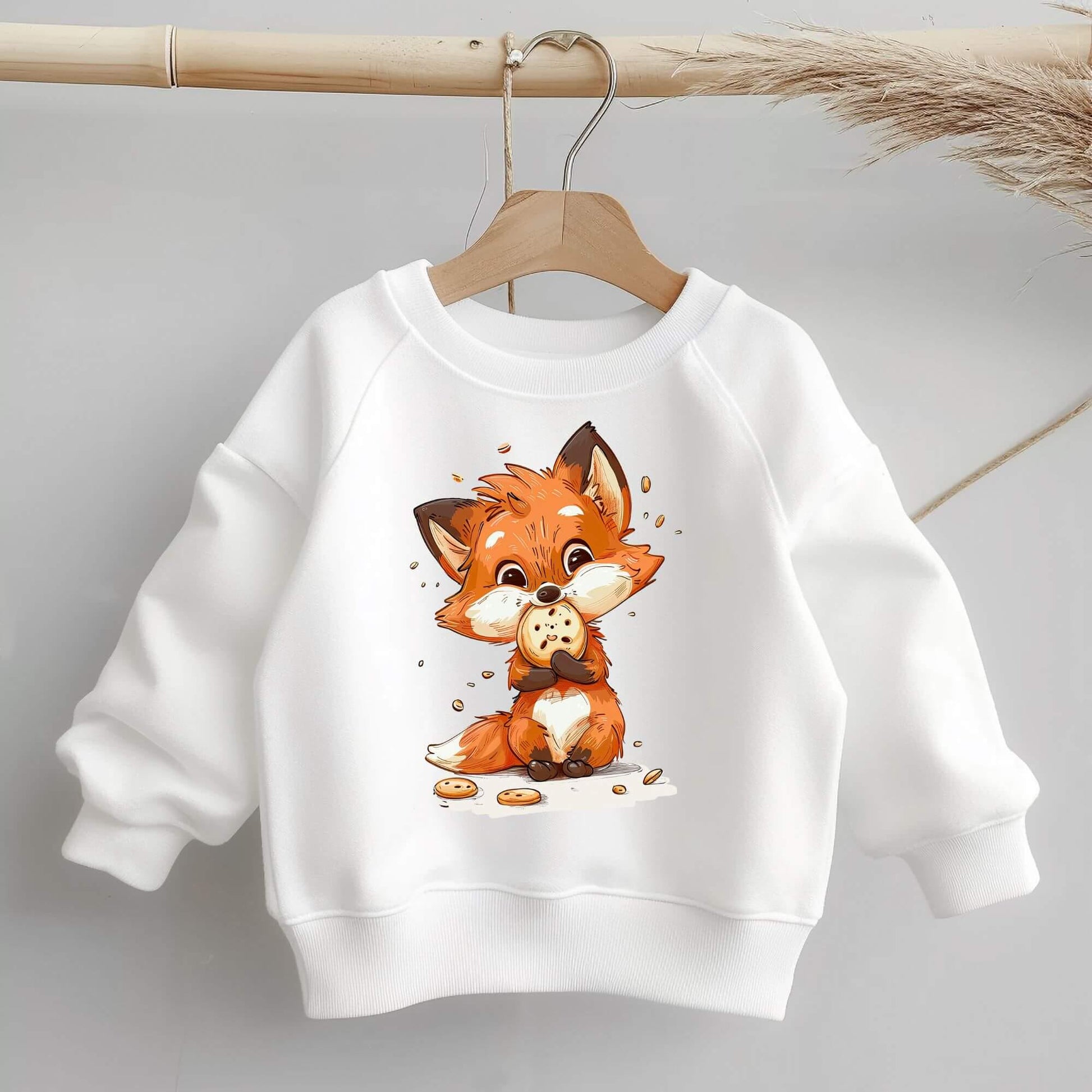Cookie Fuchs Bügelbild 10cm – DTF Transfer Waldtier aufbügeln Kindershirt