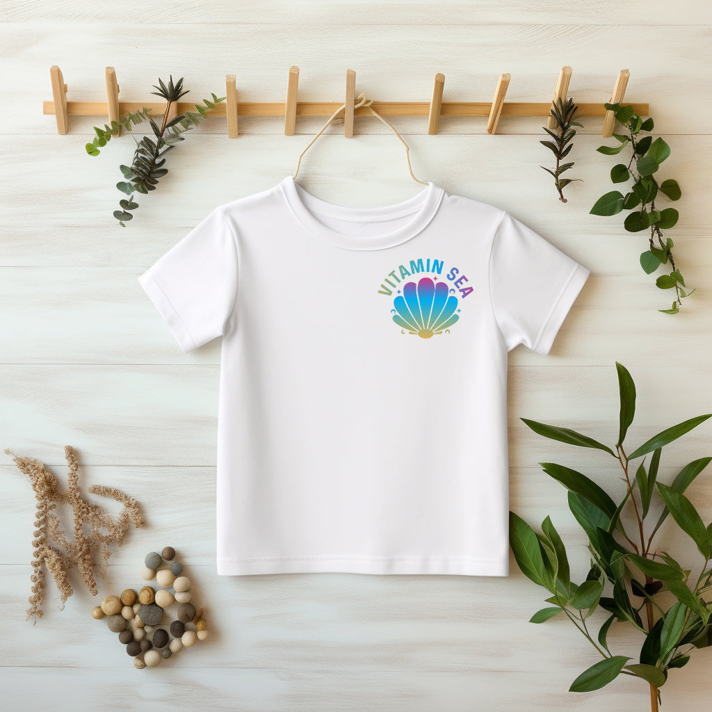 Vitamin Sea DTF Transfer Detailaufnahme – Sommer Meer Bügelbild Textilien