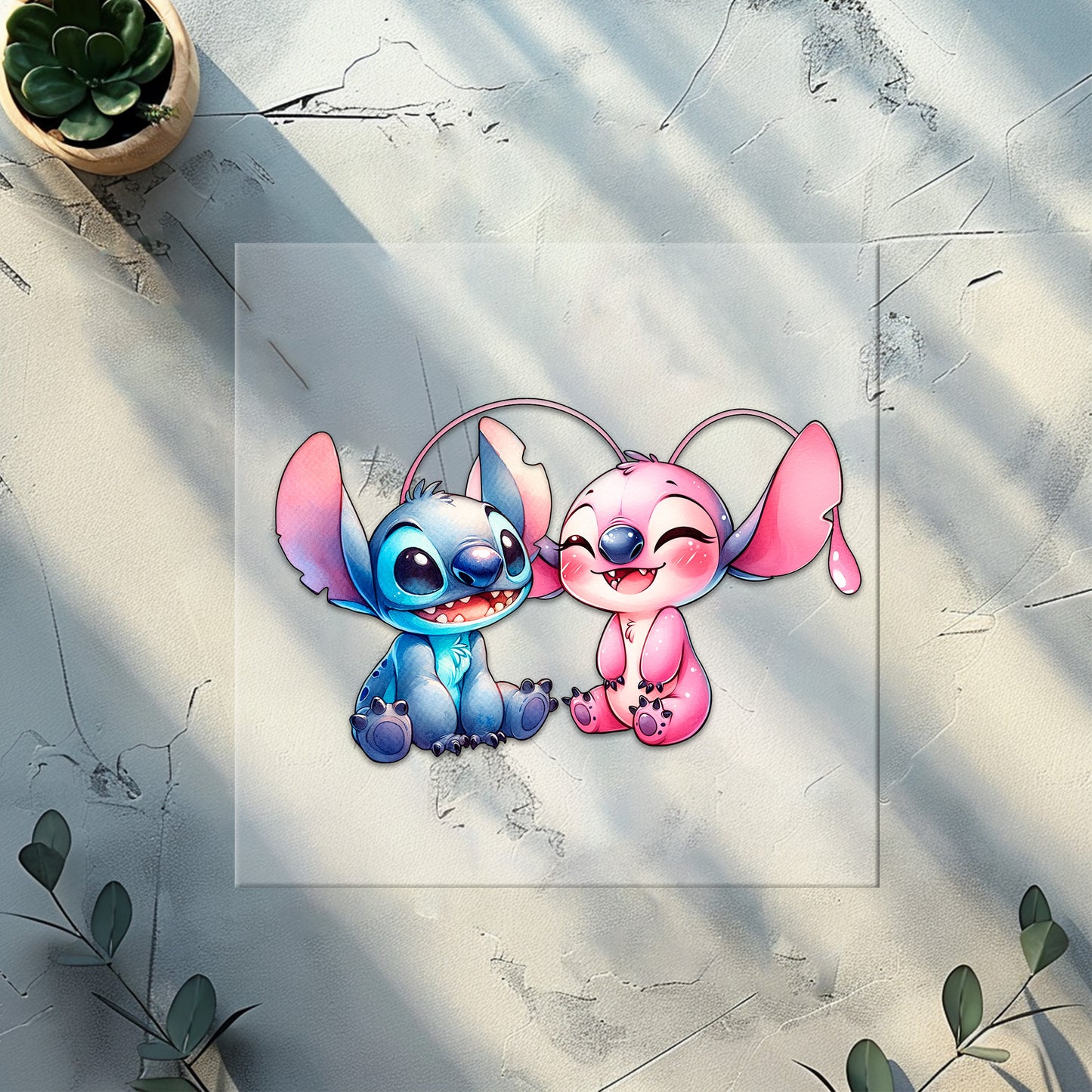 Alien Love  Kinder Bügelbild in blau | DTF Transfer für Kleidung & Accessoires