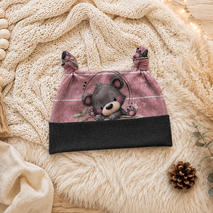 Baby Strampler Winterbärchen Set | handgenäht | Gr. 56–80