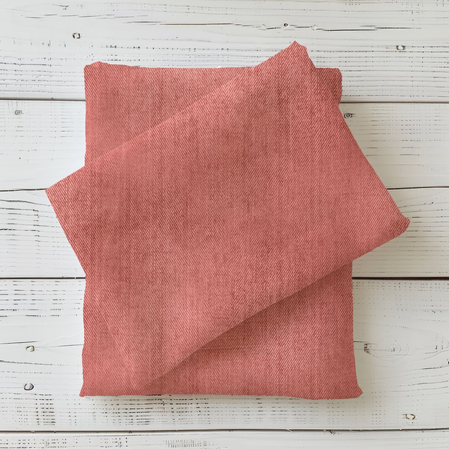 Kinderstoff Jeans optik Demin rot | Kombi Stoff Meterware