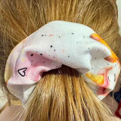 Einhorn Haargummi Scrunchie handgemacht – Mädchen Haarschmuck Kinderschmuck