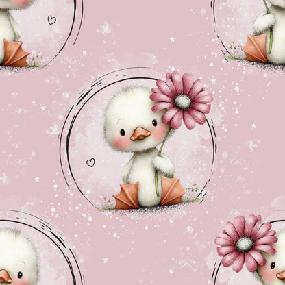 Pumphose Baby Glücksküken handgenäht | French Terry Set personalisiert