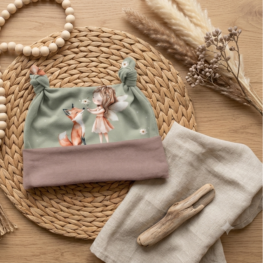 Baby Strampler Kleine Waldfee Set | handgenäht | Gr. 56–80