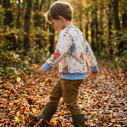 Kinderpullover Herbst "Drachenwind" – French Terry