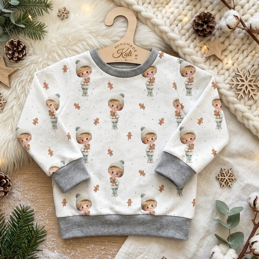 Kinderpullover Weihnachten „Lebkuchenliebe" Boy Edition - French Terry