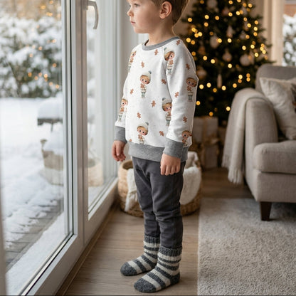 Kinderpullover Weihnachten „Lebkuchenliebe" Boy Edition - French Terry