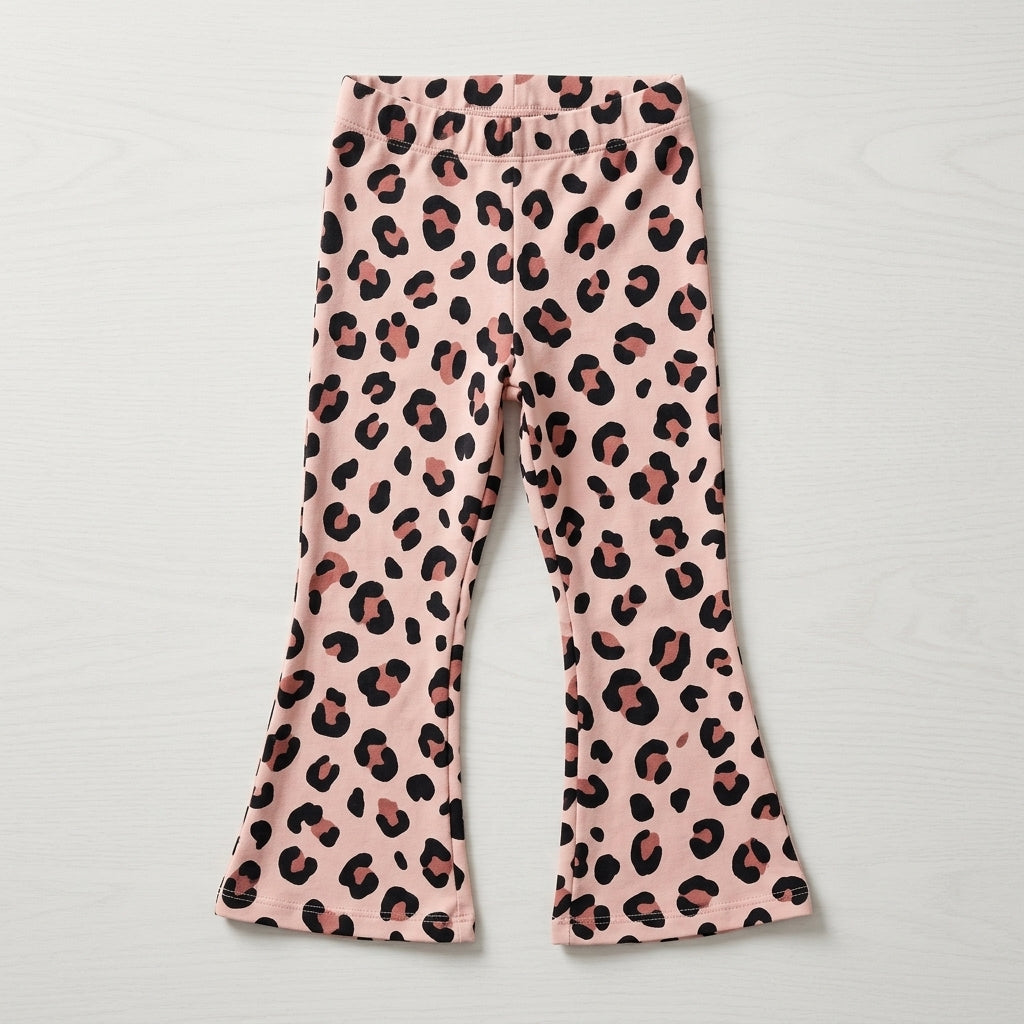 Leo Set Kinder – Pullover & Schlagleggings in Rosé | handmade