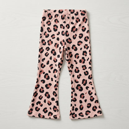 Leo Set Kinder – Pullover & Schlagleggings in Rosé | handmade