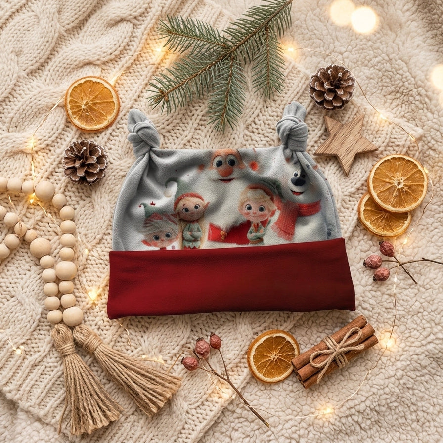 Baby Strampler Weihnachtsfreunde | handgenäht | Gr. 56–80