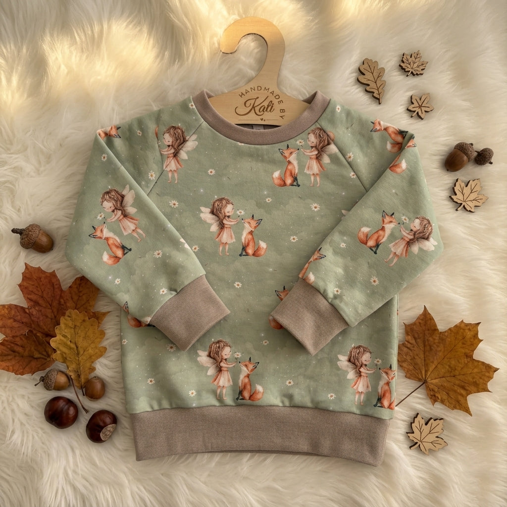 Kinderpullover Herbst "Fee & Fuchs" – French Terry