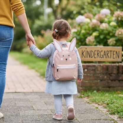 Rucksack Nähpanel für Kinder – Hase Motiv Panel für DIY Kinderrucksack