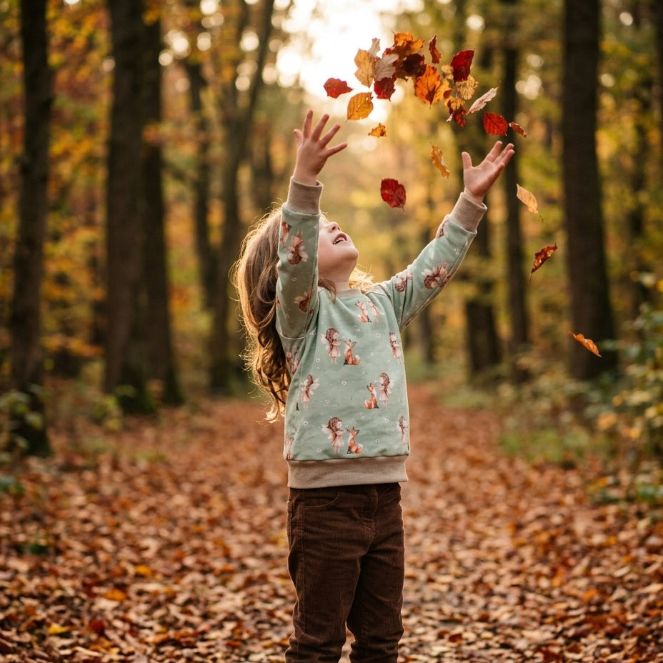 Kinderpullover Herbst "Fee & Fuchs" – French Terry