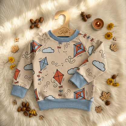 Kinderpullover Herbst "Drachenwind" – French Terry
