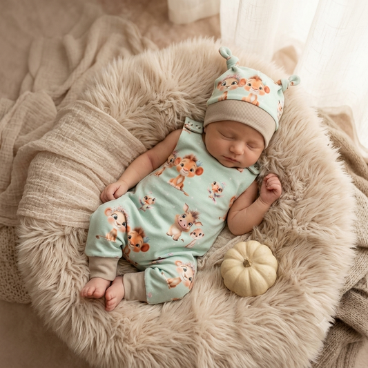 Baby Strampler König der Minis Set | handgenäht | Gr. 56–80