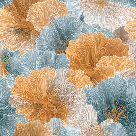 Herbstblüte | Blumen Stoff Meterware