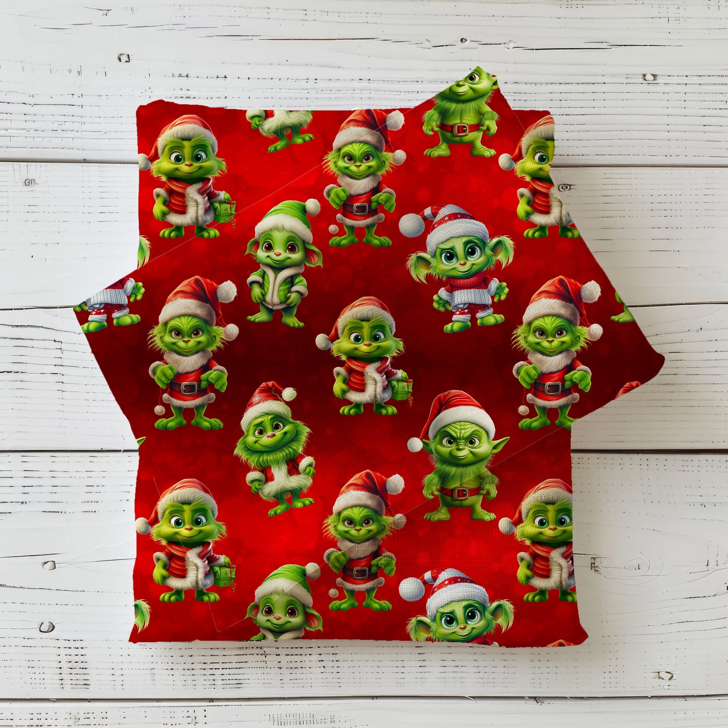 Freche Weihnachtselfen Kinderstoff Meterware – Jersey Rib Jersey French Terry Handmade by Kati