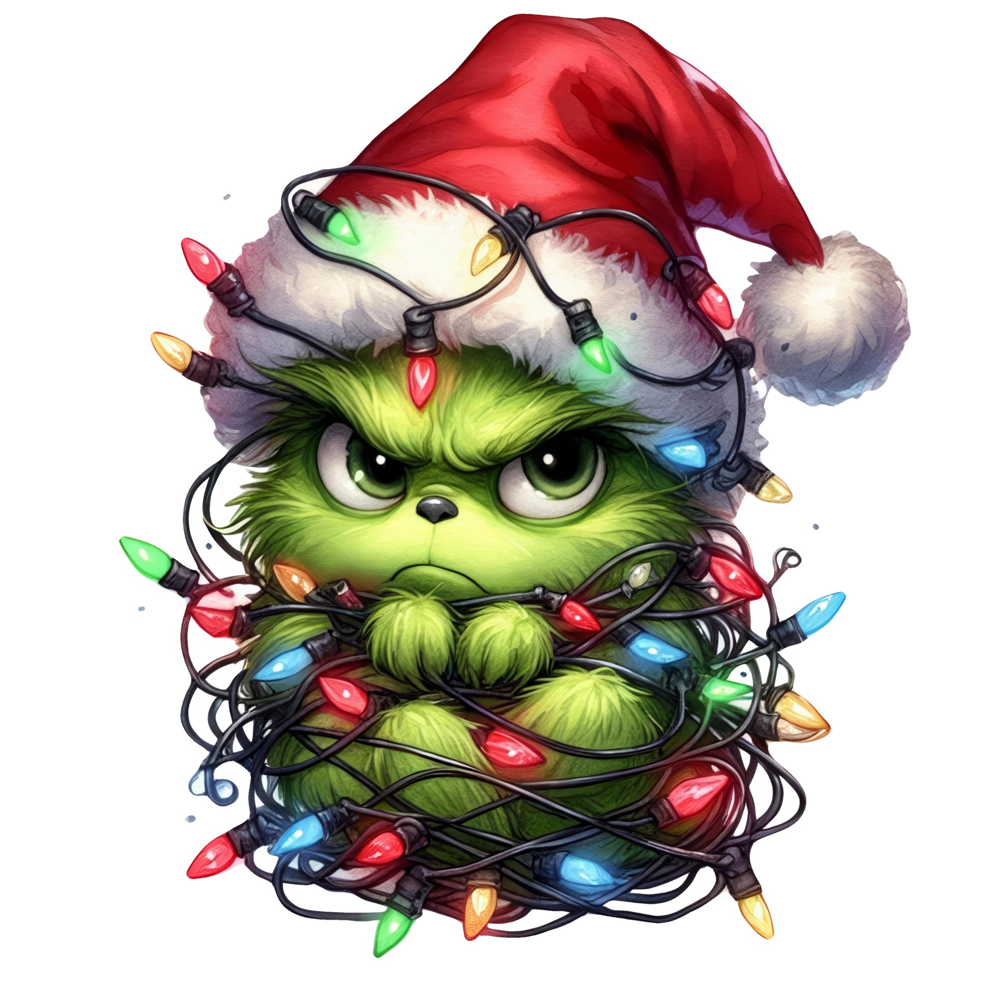 Grinch Weihnachten DTF Transfer Größen – Bügelbild Kinderkleidung aufbügeln