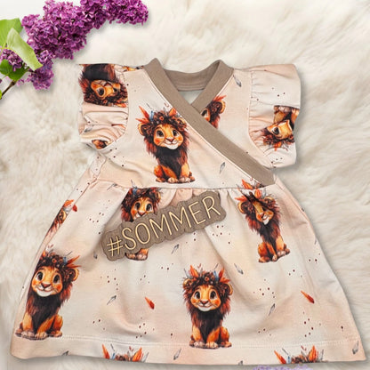 Handmade Baby Wickelkleid "Löwe"