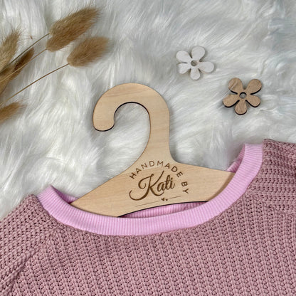 Handmade Pullover Waffelstrick in rosa Gr. 110