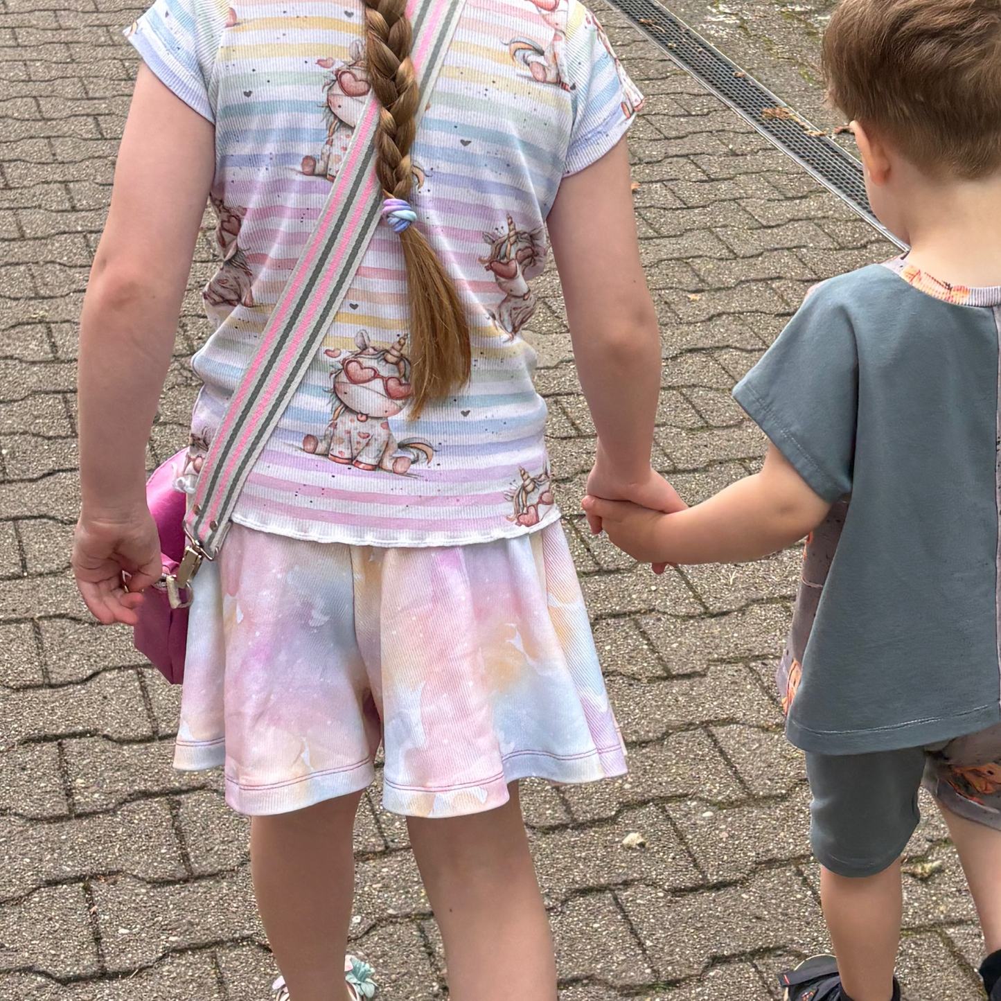 Regenbogen | Kombi Stoff Meterware | Kinderstoff