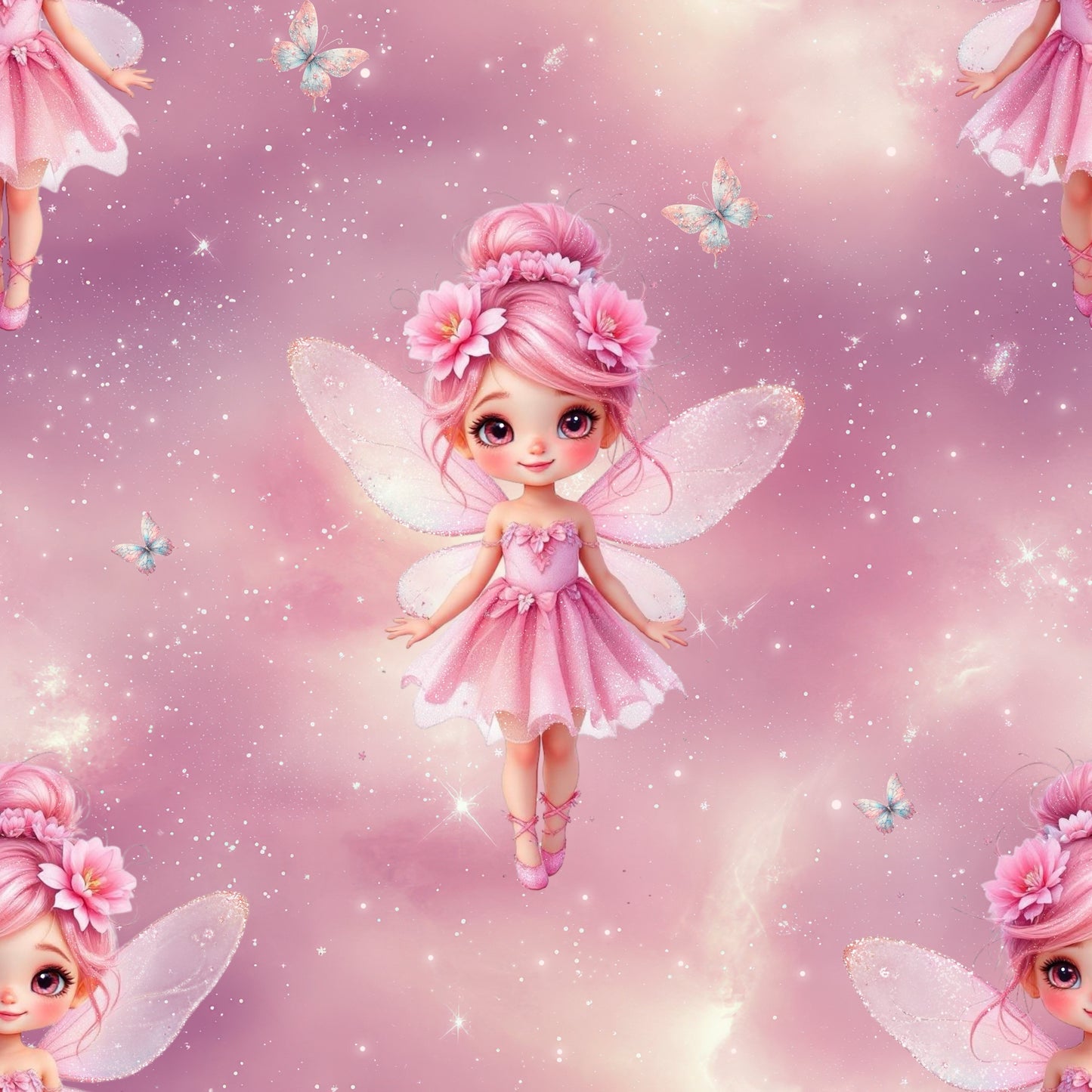 Blumenfee | Feen Stoff Meterware | Kinderstoff