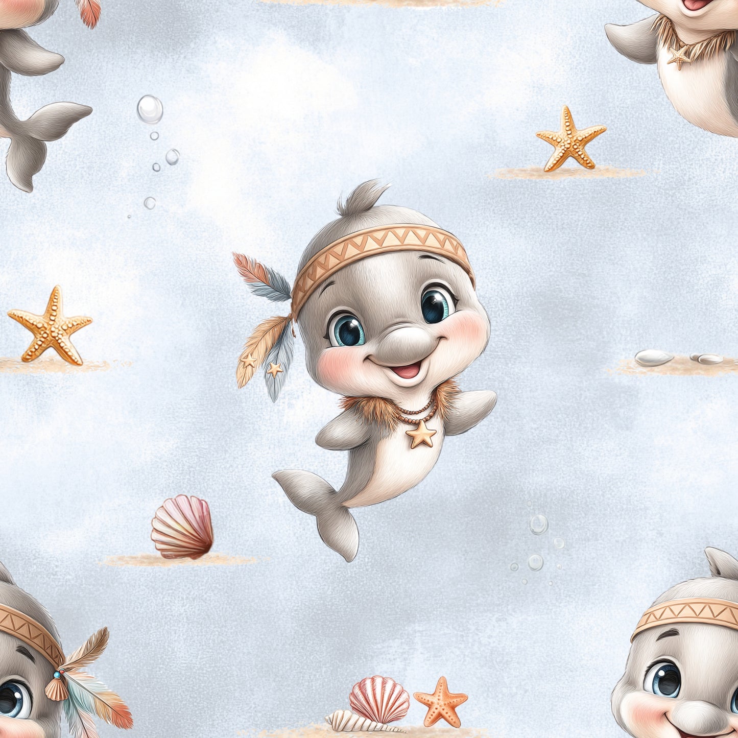 Baby Strampler Delphine Set blau | handgenäht | Gr. 56–80