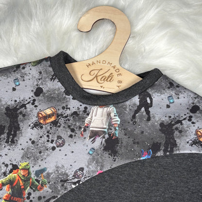 Kinder Sweatshirt „Game 4 Nite“ | Handmade Pullover aus French Terry