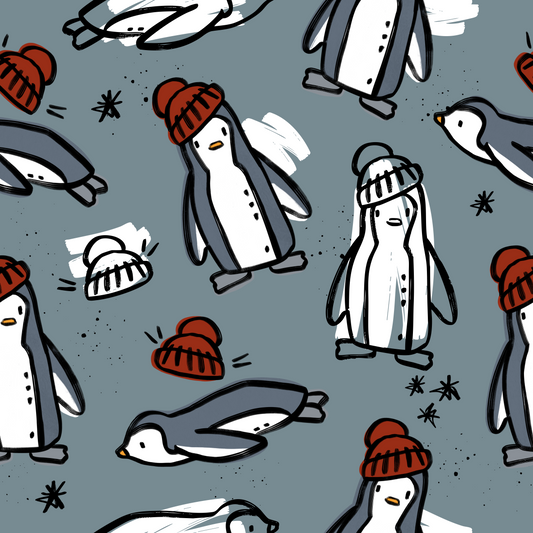 Pingu Parts Blau Katzengold Design | Stoffzauber Kati