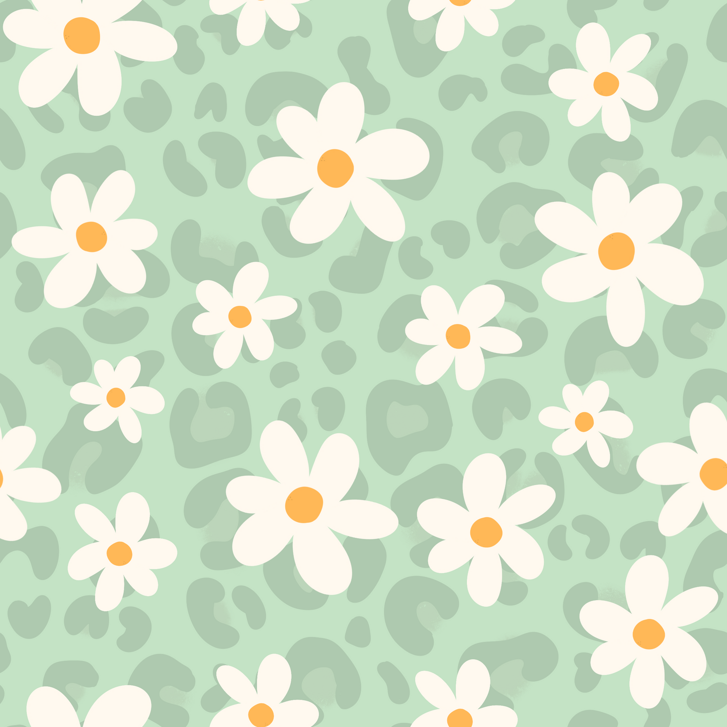 Daisy Leo | Gänseblümchen Stoff Meterware | Kinderstoff